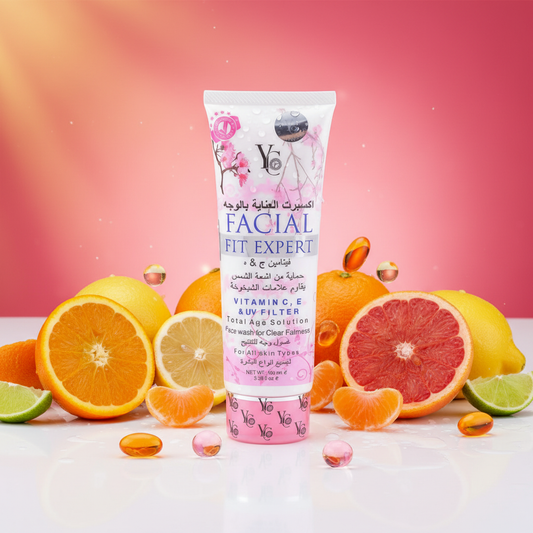 YC Facial Fit Expert Face Wash (YC 283) - Vitamin C, E & UV Filter - 100ml