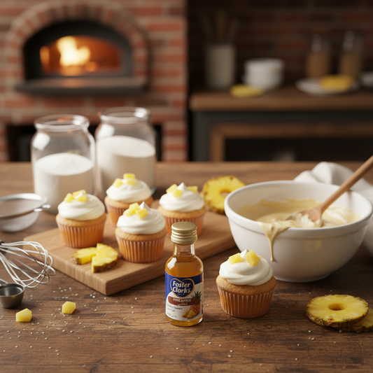 Baking with Foster Clark's Pineapple Essence - cupcakes