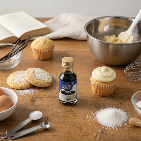 Baking with Foster Clark's Vanilla Essence - cookies and cupcakes