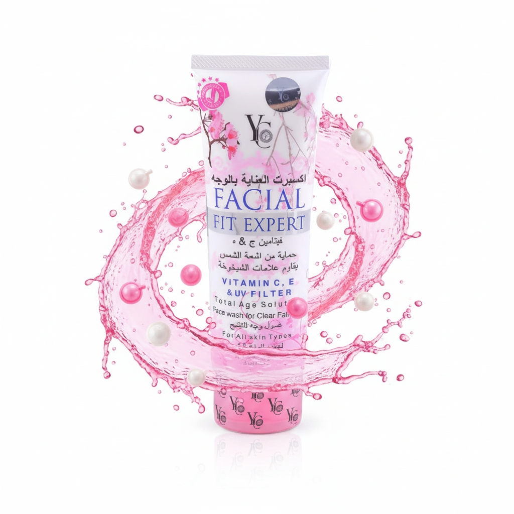 YC Facial Fit Expert Face Wash (YC 283) - Vitamin C, E & UV Filter - 100ml