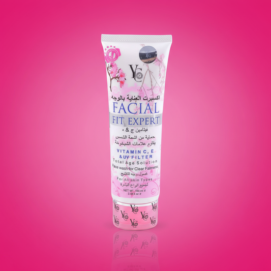 YC Facial Fit Expert Face Wash (YC 283) - Vitamin C, E & UV Filter - 100ml