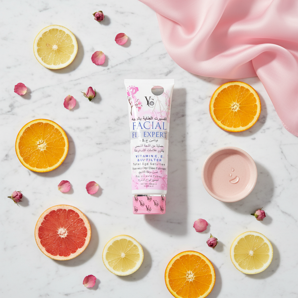 YC Facial Fit Expert Face Wash (YC 283) - Vitamin C, E & UV Filter - 100ml